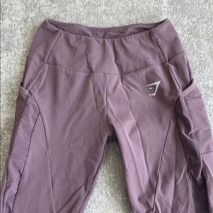 purple gymshark leggings